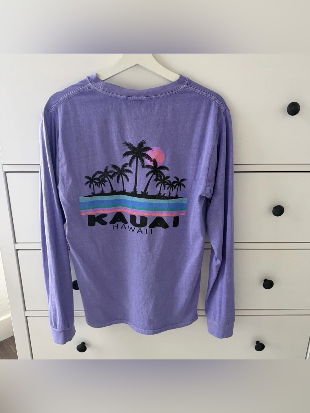 Purple Kauai Hawaii Women’s Long Sleeve Shirt Size Small